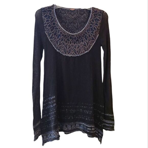 Free People Wool Blend Tunic Sweater - Picture 1 of 9